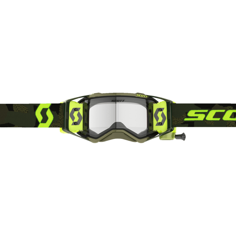 SCOTT USA PROSPECT SUPER WFS GOGGLES KHAKI GREEN/NEON YELLOW CLEAR WORKS - DRIVEN Canada's Powersports 196530065982278595 - 7701113