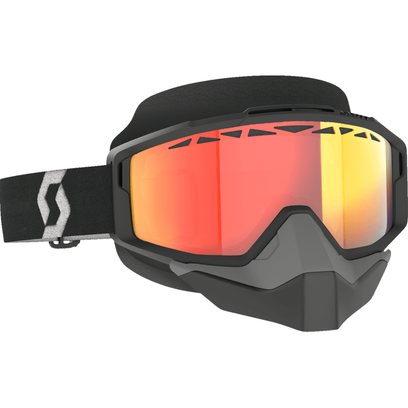 SCOTT USA SPLIT OTG SNOWMOBILE GOGGLES (BLACK/WHITE LIGHT SENSITIVE RED CHROME) - DRIVEN Canada's Powersports 196530066170285542 - 1007341