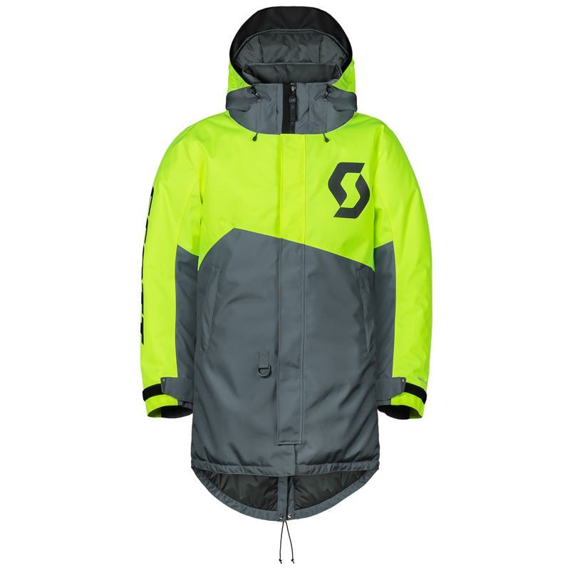 SCOTT USA WARM - UP COAT - GREY/NEON YELLOW (L/XL) (292392 - 5776011) - Driven Powersports Inc.7615523634118292392 - 5776011
