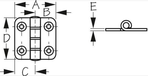 Sea - Dog Butt Hinge - DRIVEN Canada's Powersports 035514201872201070-1