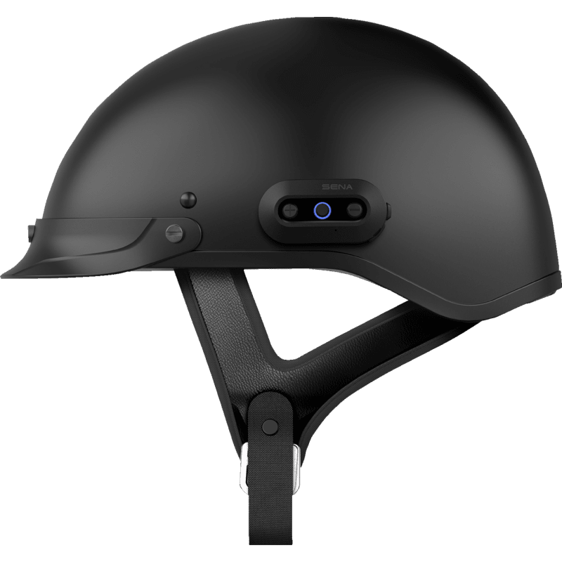 SENA CAVALRY-2, MESH HALF HELMET, Matte Black Left Side - Driven Powersports