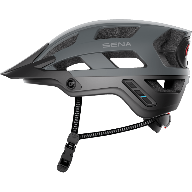 SENA M1 SENA MTB HELMET Matte Gray Left Side - Driven Powersports