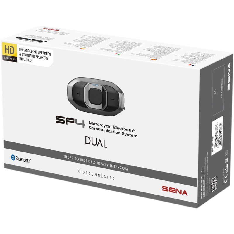 SENA SF4 BLUETOOTH COMMUNICATION SYSTEM WITH HD SPEAKERS (DUAL PACK) - Driven Powersports Inc.885465008378SF4 - 02D