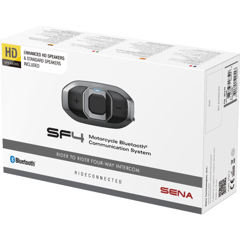 SENA SF4 BLUETOOTH COMMUNICATION SYSTEM DUAL SPEAKERS Front - Driven Powersports
