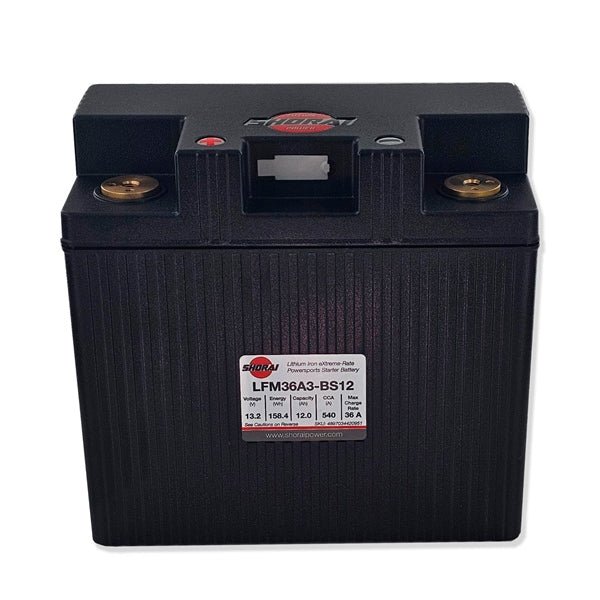 SHORAI LFX BATTERY (LFM36A3 - BS12) - DRIVEN Canada's Powersports 4897034420951LFM36A3 - BS12
