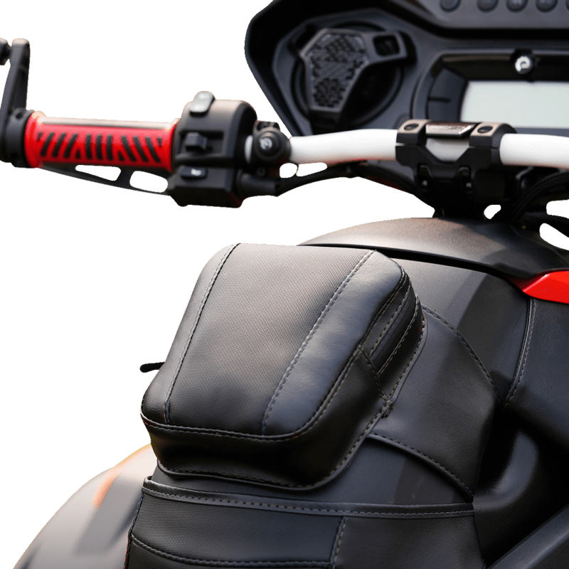SHOW CHROME BALLISTIC TANK POUCH W/BLACK STITCH RYKER '19'23 - DRIVEN Canada's Powersports H40 - 402CBK