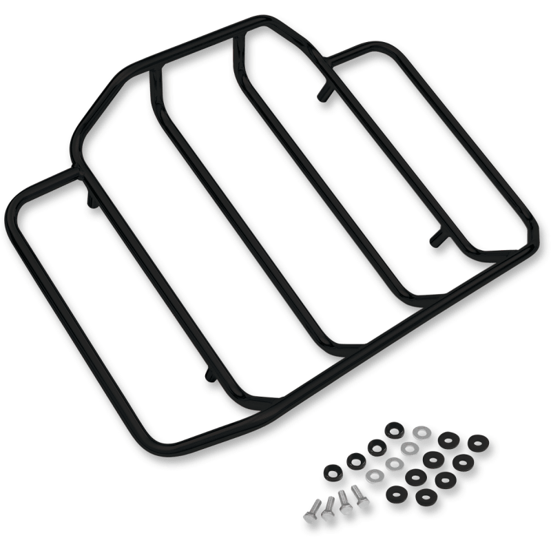 SHOW CHROME BLACK LUGGAGE RACK TOUR - PAK - Driven Powersports Inc.72537897712891 - 306BK