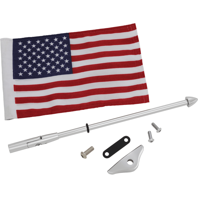 SHOW CHROME FOLDING FLAG POLE GL1800 2018 KIT - Driven Powersports Inc.72537898091352 - 965
