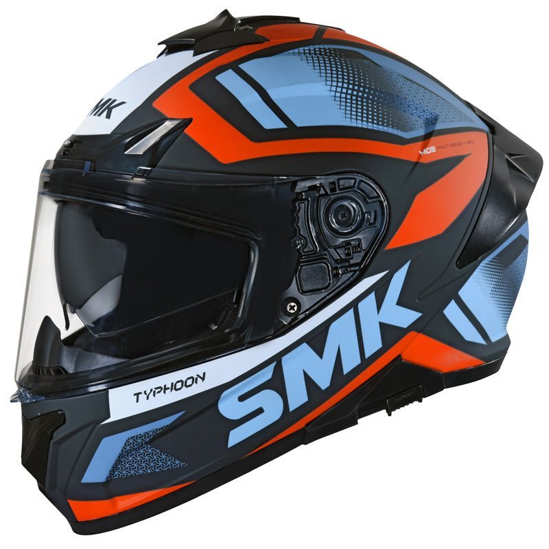 SMK HELMETS TYPHOON HELMET - THORN BLACK/ORANGE/GREY (MATTE) (XL) (1000031381) - Driven Powersports Inc.89026134231031000031381