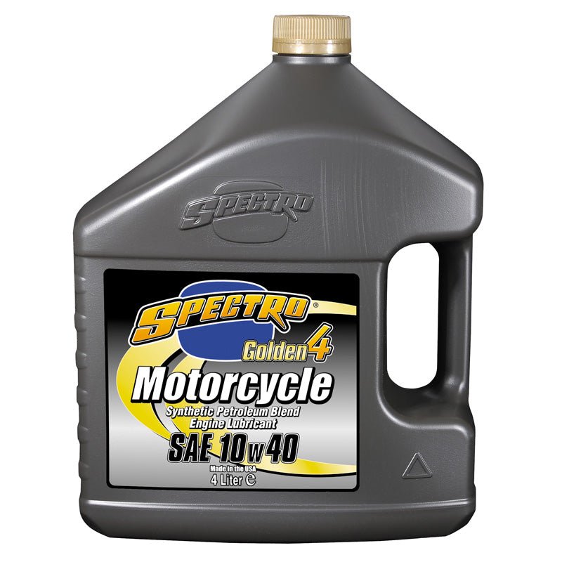 SPECTRO SEMI - SYNTHETIC GOLDEN 4 4T ENGINE OIL 10W40 (4L) (310349) - DRIVEN Canada's Powersports 831556000097310349