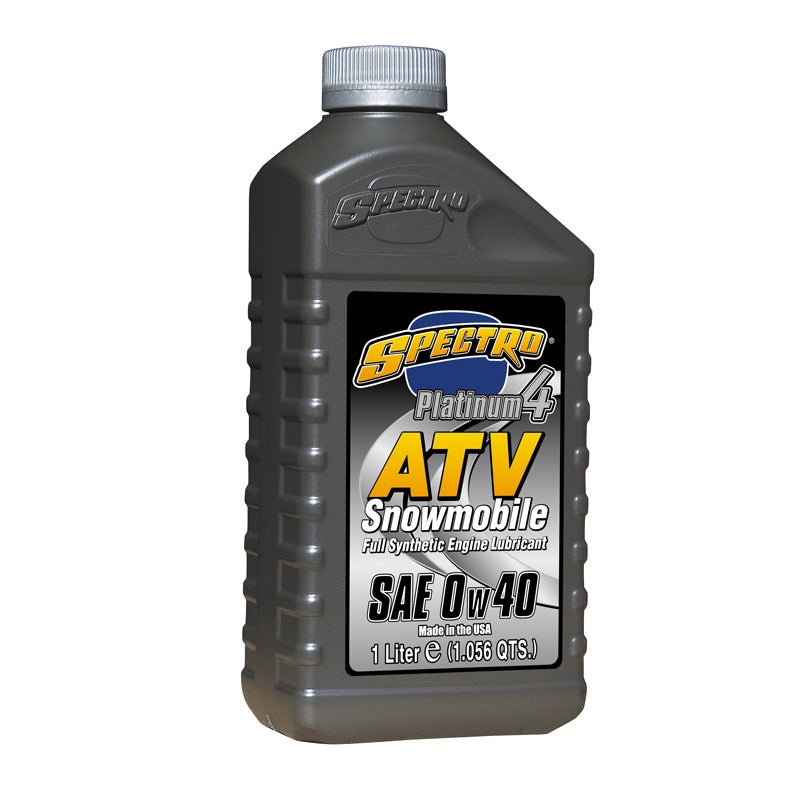 SPECTRO SYNTHETIC PLATINUM 4 ATV/SNOWMOBILE 4T ENGINE OIL 0W40 (1L) (310287) - DRIVEN Canada's Powersports 831556000721310287