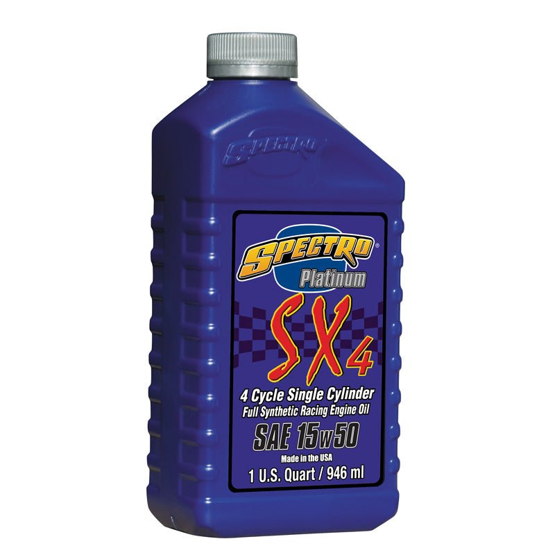 SPECTRO SYNTHETIC PLATINUM SX4 4T ENGINE OIL 15W50 (1L) (310329) - DRIVEN Canada's Powersports 831556001216310329