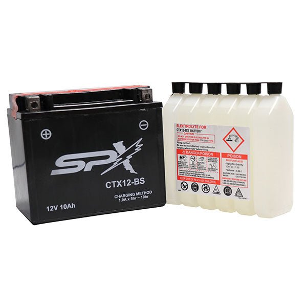 SPX HIGH PERFORMANCE BATTERY & ACID (CTX12 - BS) - DRIVEN Canada's Powersports 682577028818CTX12 - BS