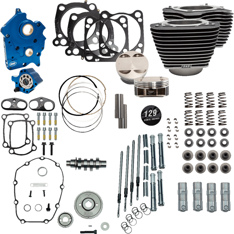 S&S CYCLE 129” W/HIGHLIGHT (OIL/GEAR/CHROME) - DRIVEN Canada's Powersports 310 - 1224