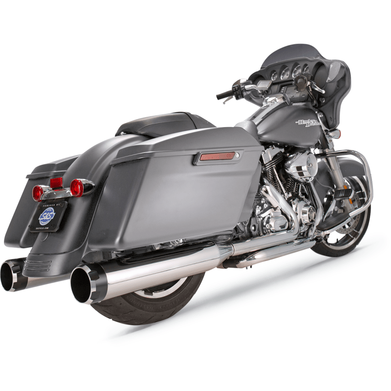 S&S CYCLE 17 - 19 4.5" MK45 FLHT CHR/BLK MUFF THRUST E CAP - DRIVEN Canada's Powersports 550 - 0664