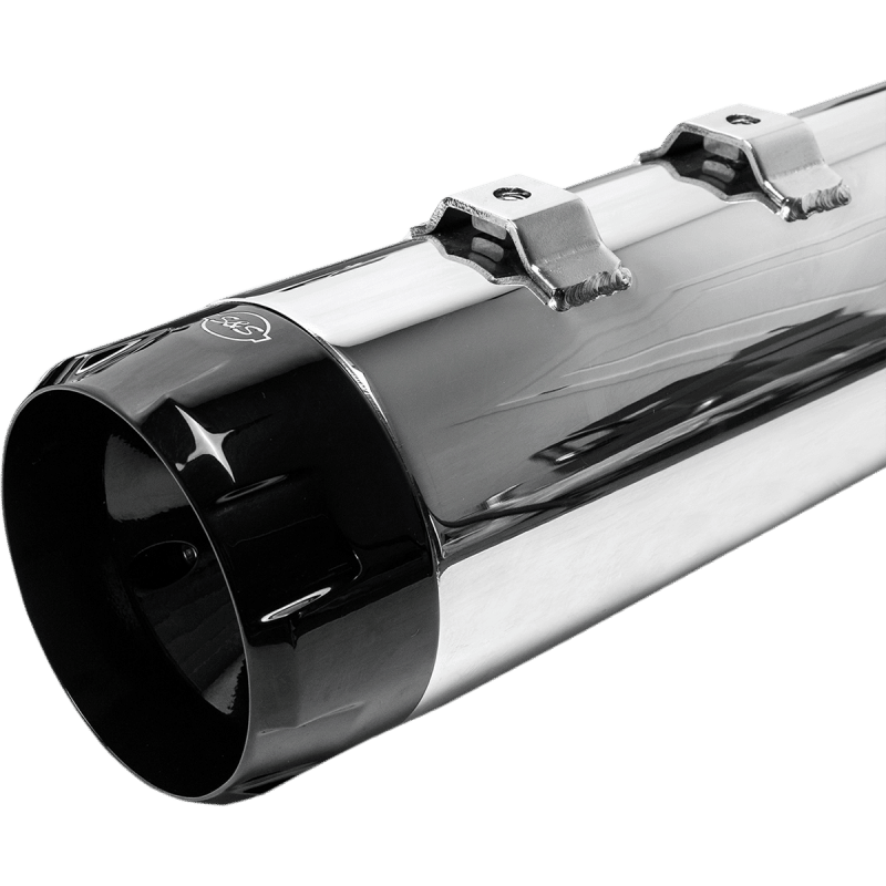 S&S CYCLE 95 - 16 FLHT MUFFLERS 4.5" CHR/B.THRST - Driven Powersports Inc.550 - 0619