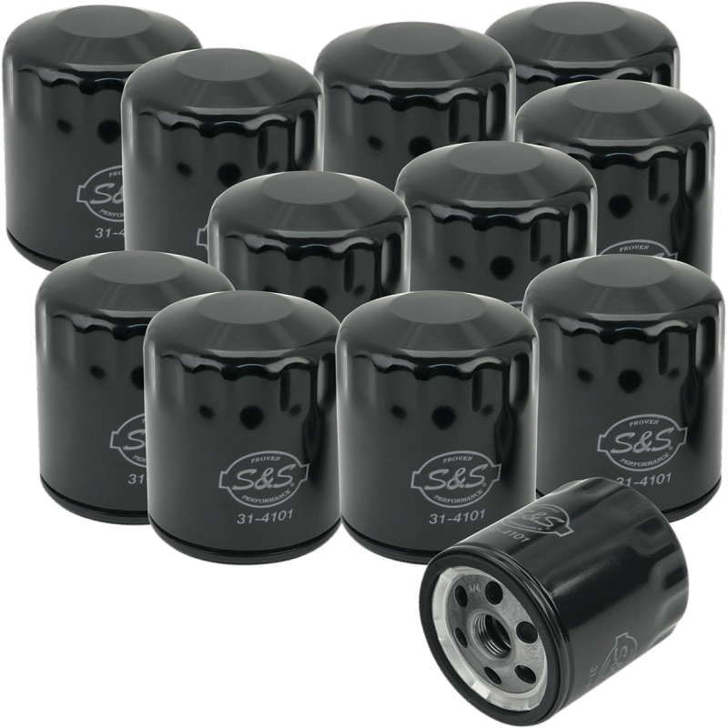 S&S CYCLE FILTER, OIL, SB, SH < (>&<) > V - SERIES, BLACK, 12 PACK (310 - 0239) - DRIVEN Canada's Powersports 310 - 0239