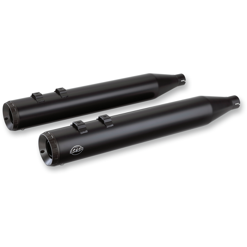 S&S CYCLE MUFFLERS,GRAND NATI E/CAPS,4",BLK 2017 - '19 M8 FLHT - Driven Powersports Inc.550 - 0694