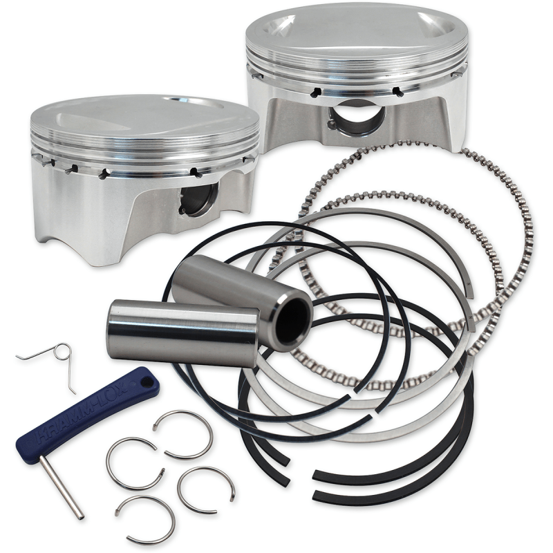 S&S CYCLE PISTON, SET, 3.937" X 4 - 3/8", STANDARD, 107", CP PISTONS - Driven Powersports Inc.920 - 0100