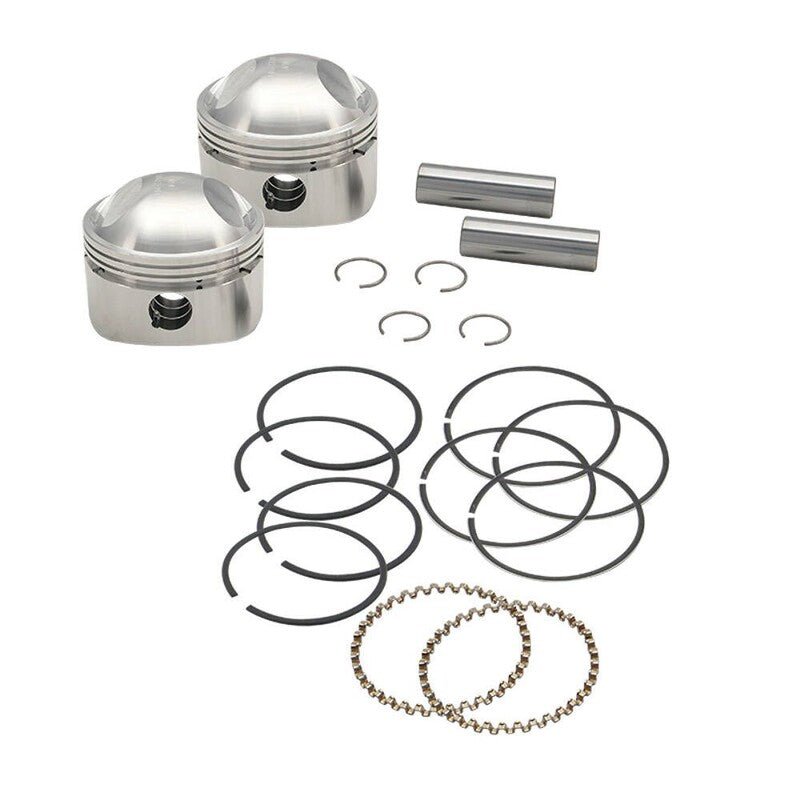 S&S CYCLE PISTON,SET,3 - 7/16" X UP TO 4 - 3/4" STROKE,+.080",HC,.791" WP, (106 - 5781) - DRIVEN Canada's Powersports 106 - 5781