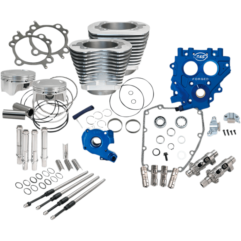 S&S Cycle Powr PK, 4"BORE, Silv, 585CE, 99 - 06 EXC 06 Dyna - DRIVEN Canada's Powersports 330-0662