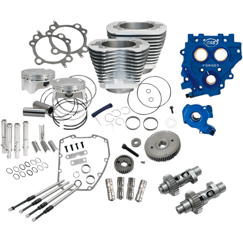 S&S CYCLE POWR PK, 4"BORE, SILVER, 585GE, 07 - 17 EXC 17 TOURING (330 - 0667) - Driven Powersports Inc.330 - 0667