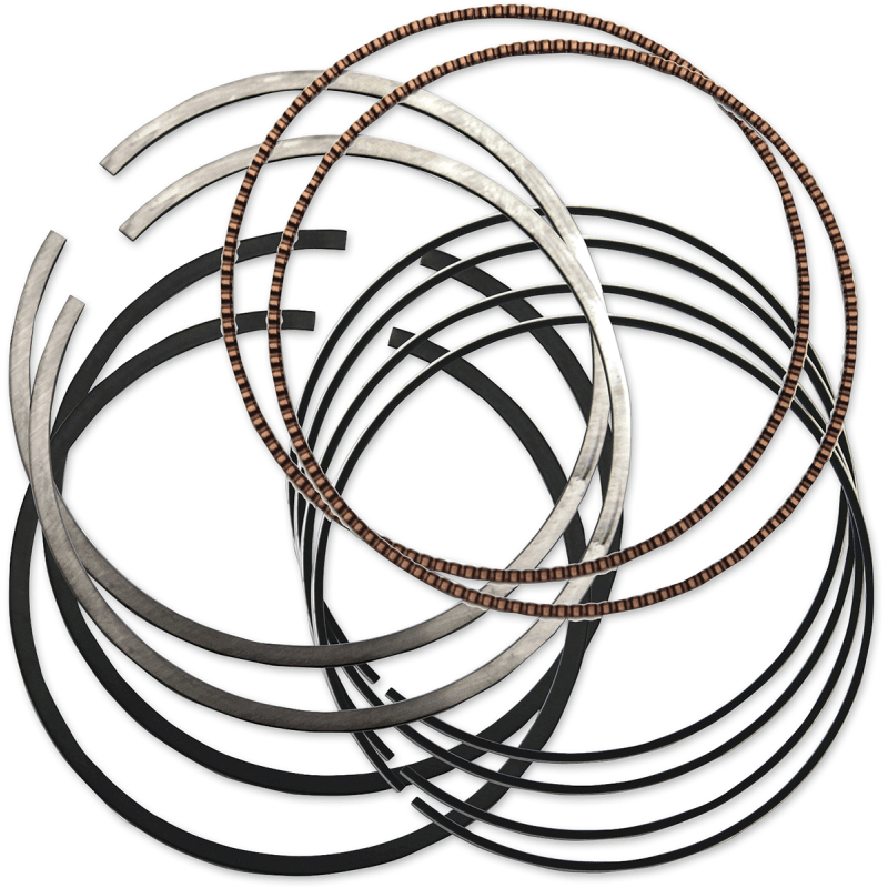 S&S CYCLE RING, SET, PISTON, 4 - 1/8", THIN RING PACK, STANDARD,1984 - UP - Driven Powersports Inc.940 - 0014