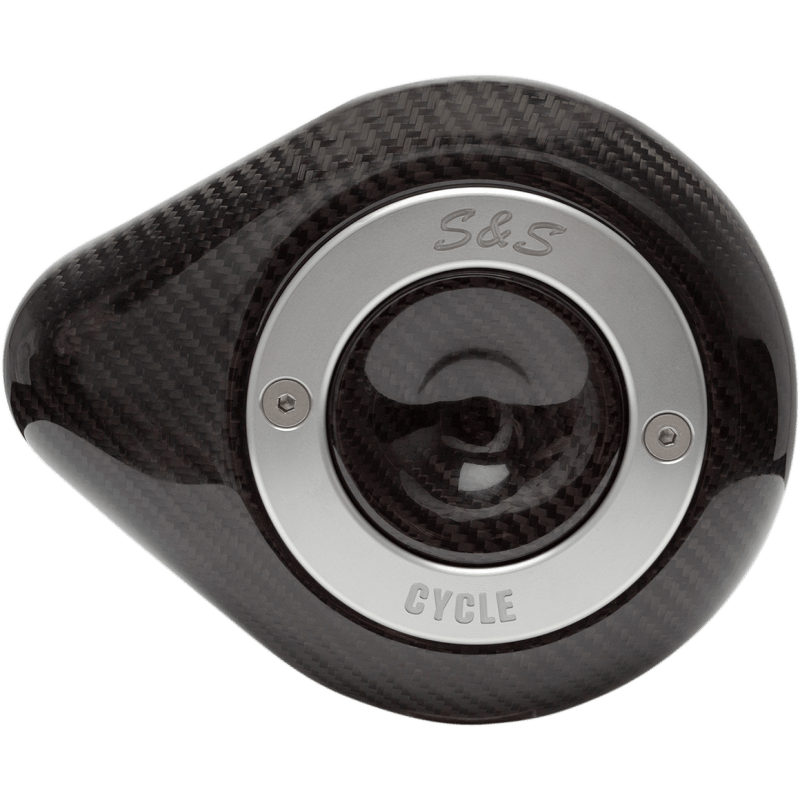 S&S CYCLE S&S TEAR DROP AIR CLEANER CARBON FIBER COVER - Driven Powersports Inc.170 - 0501