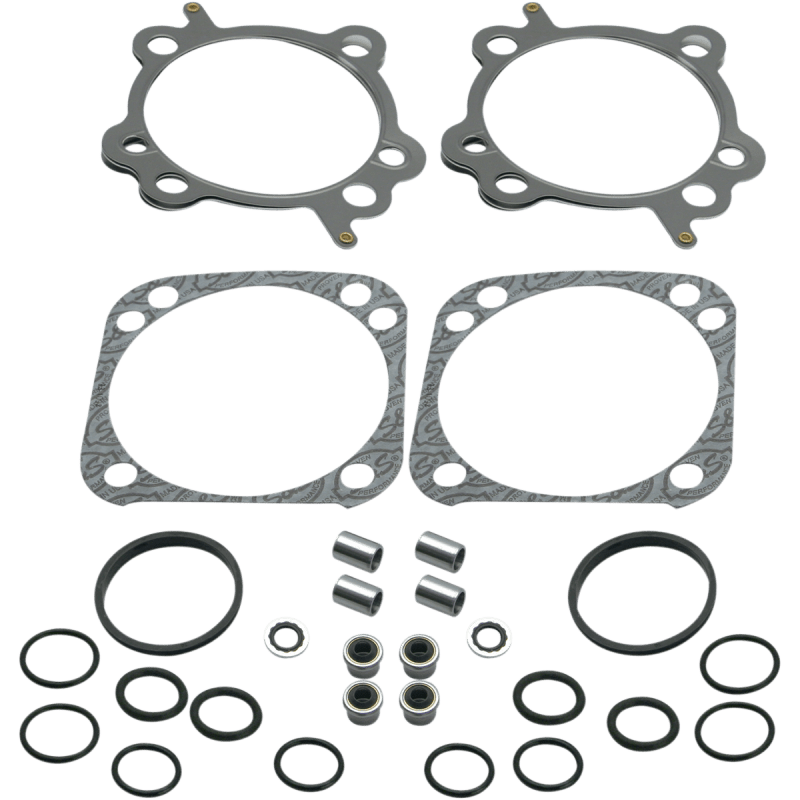 S&S CYCLE T/END GASK SET F/ 124" 4 - 1/8"W/OEM CASES - Driven Powersports Inc.90 - 9510