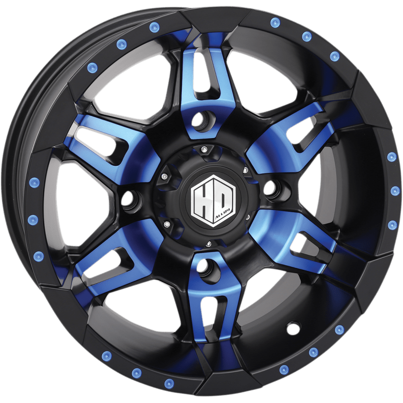 STI TIRE & WHEEL HD7 ALLOY 14X7 4/156 4+3 RADIANT W1 - Driven Powersports Inc.14HD703 - BLU