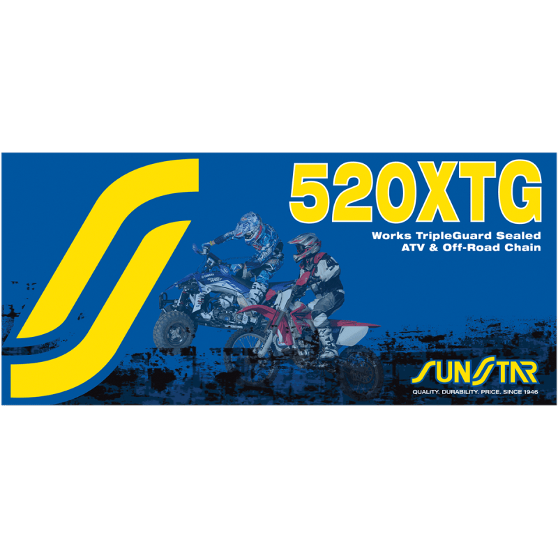 SUNSTAR SPROCKETS 520 - 120 SS520XTG WORKS TRIPLEGUARD SEALED CHAIN (SS520XTG - 120) - DRIVEN Canada's Powersports 840019103008SS520XTG - 120