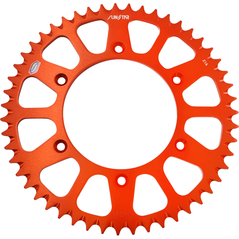 SUNSTAR SPROCKETS ALUMINUM REAR SPROCKET - DRIVEN Canada's Powersports 8400191088745 - 354751OR