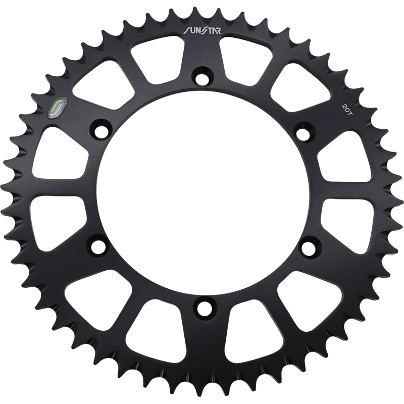 SUNSTAR SPROCKETS ALUMINUM REAR SPROCKET - DRIVEN Canada's Powersports 8400191045795 - 361949BK