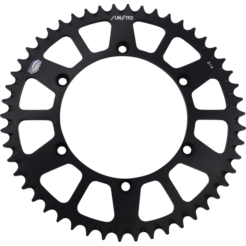 SUNSTAR SPROCKETS ALUMINUM REAR SPROCKET - DRIVEN Canada's Powersports 8400191045865 - 361950BK