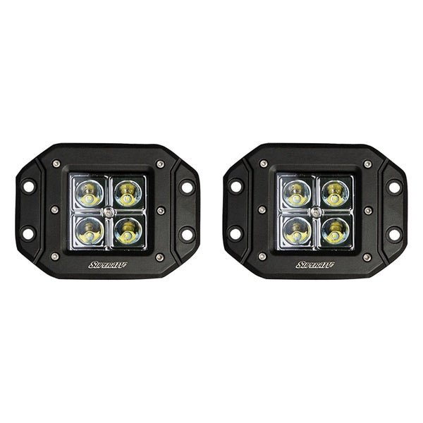 SUPERATV 3" LED RECESSED CUBE LIGHTS (LB3RL) - DRIVEN Canada's Powersports 9999999988LB3RL