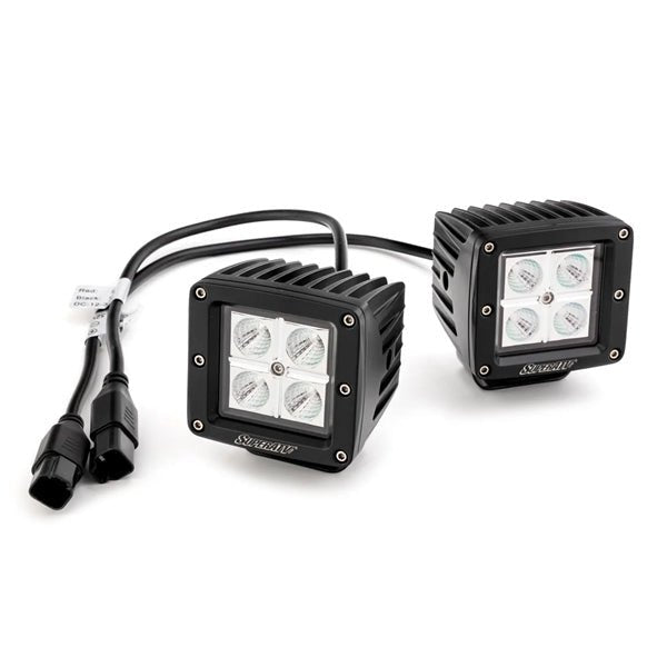SUPERATV CUBE LIGHT W/BRACKET 3" C - AM (LBCADEF00101) - DRIVEN Canada's Powersports 882834046016LBCADEF00101
