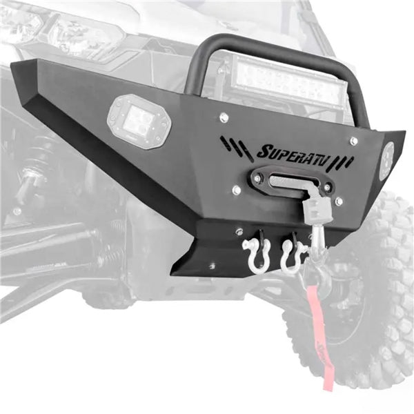 SuperATV Winch Ready Bumper With Light Bar - DRIVEN Canada's Powersports 779421183585FBGCADEF003LB12RL
