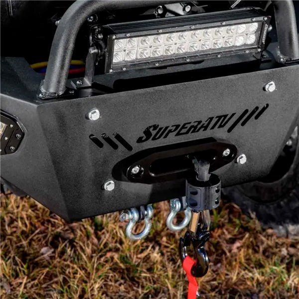 SuperATV Winch Ready Bumper With Light Bar - DRIVEN Canada's Powersports 779421183585FBGCADEF003LB12RL
