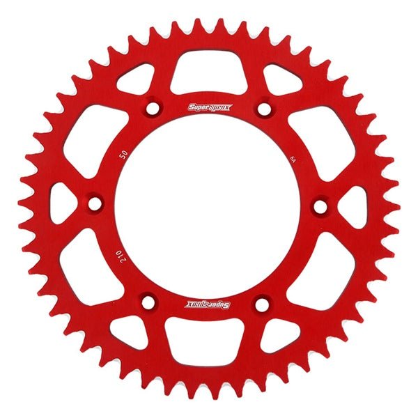 Supersprox MX Aluminium Rear Drive Sprocket - DRIVEN Canada's Powersports 8592165076867RAL-210-50-RED