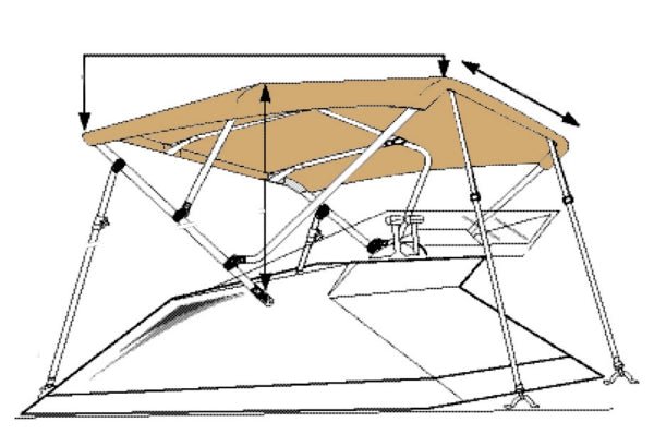 TAYLORMADE HOT SHOT™ BIMINI BOATOPS (42701OS) - DRIVEN Canada's Powersports 04001104653642701OS