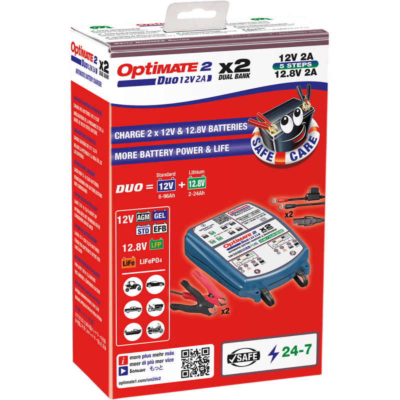 TECMATE OPTIMATE 2 DUO X 2 BANK (TM - 571) - DRIVEN Canada's Powersports 107TM571TM - 571