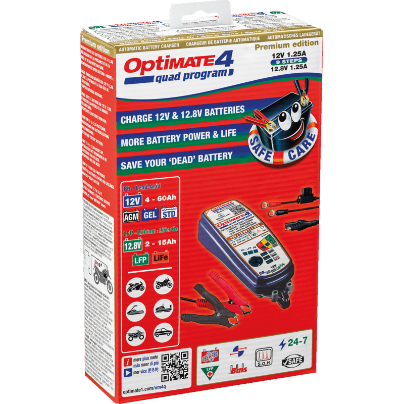 TECMATE OPTIMATE 4 QUAD PREMIUM (TM - 631 - PR) - DRIVEN Canada's Powersports TM - 631 - PR