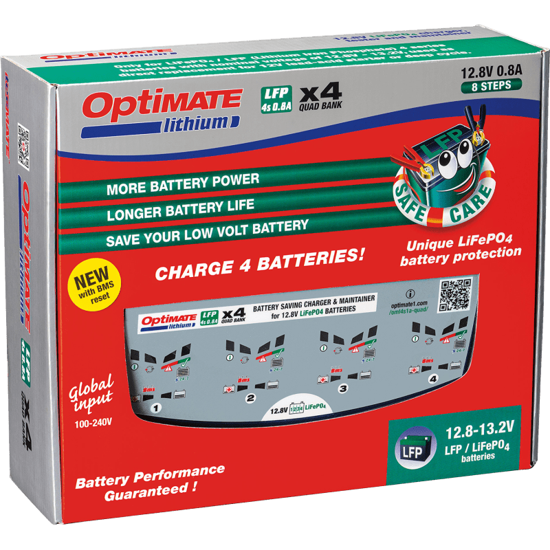 TECMATE OPTIMATE LITHIUM CHARGER (TM - 485) - DRIVEN Canada's Powersports 5425006145855TM - 485