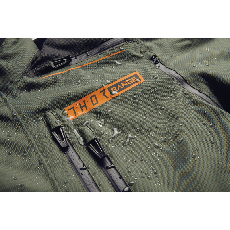 THOR JACKET RANGE Army/Orange Detail - Driven Powersports