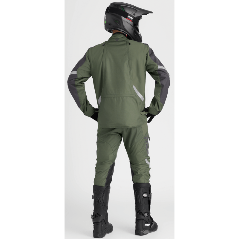 THOR JACKET TERRAIN Army/Charcoal Back - Driven Powersports