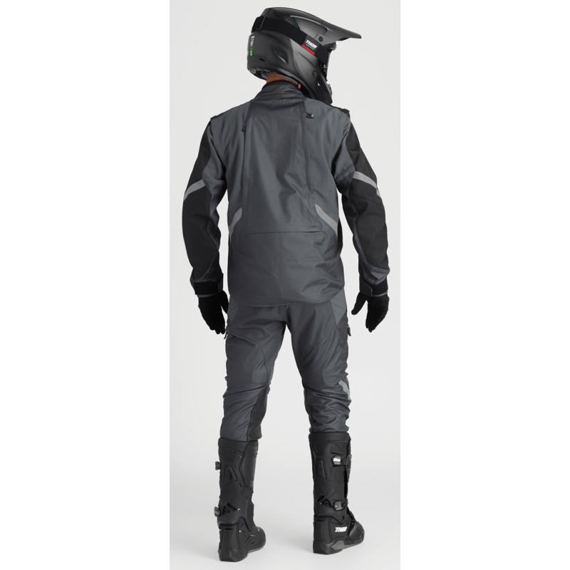 THOR JACKET TERRAIN Charcoal Back - Driven Powersports