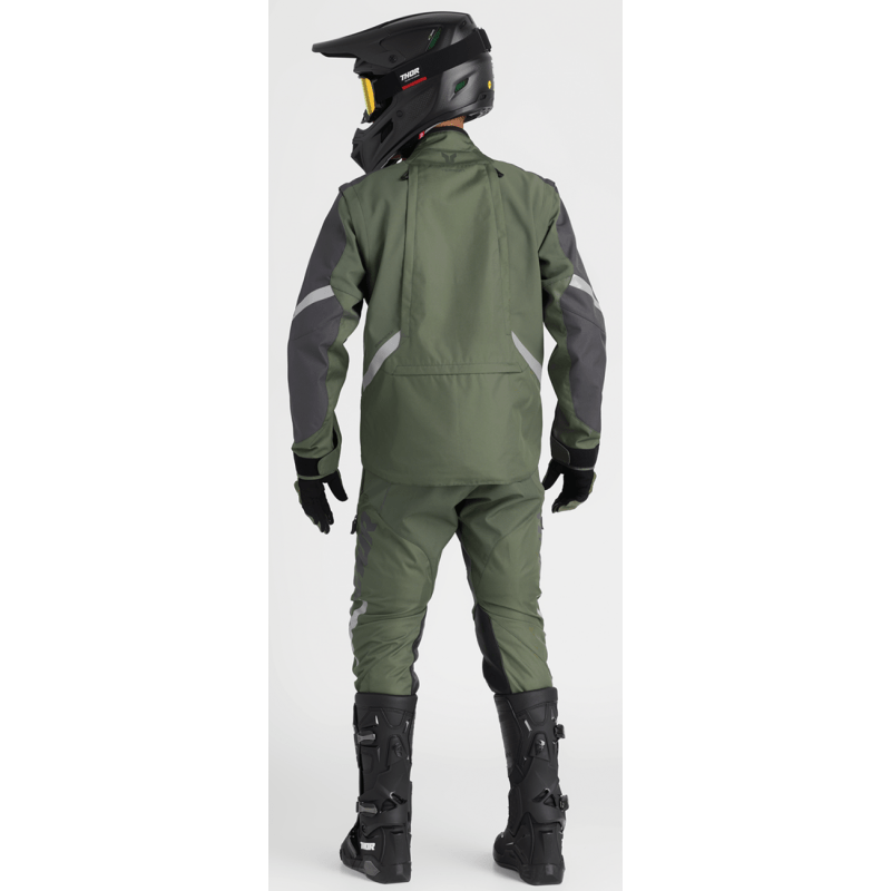 THOR JACKET TERRAIN Army/Charcoal Back - Driven Powersports