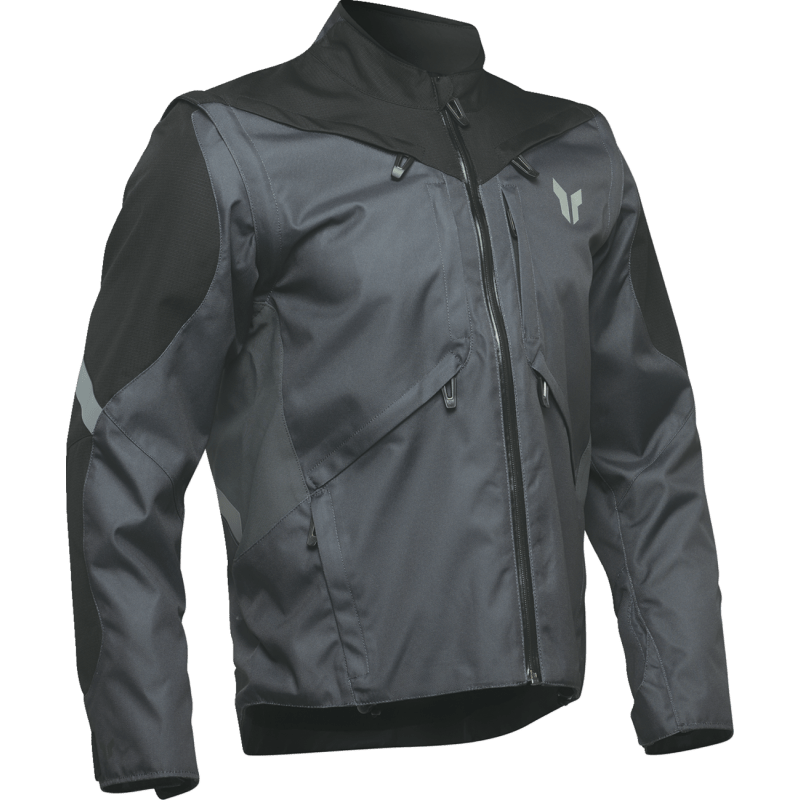 THOR JACKET TERRAIN Charcoal Front - Driven Powersports