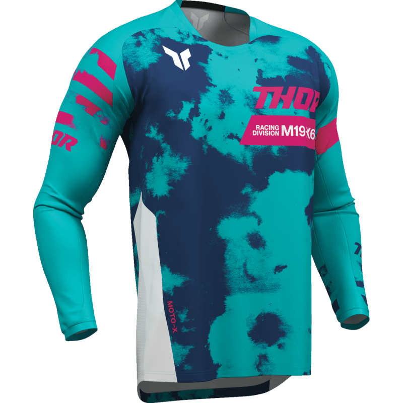 THOR JERSEY LAUNCHMODE BLEACH WHT/AQ - DRIVEN Canada's Powersports 2910 - 84062910 - 8406