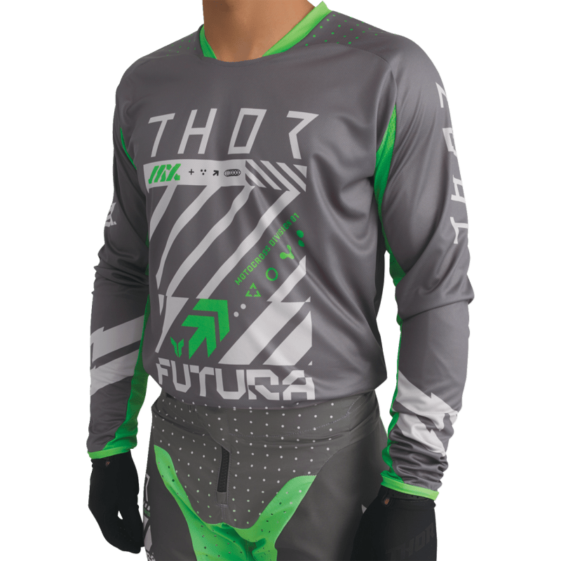 THOR JERSEY LAUNCHMODE FUTURA CHAR/GRN - DRIVEN Canada's Powersports 2910 - 84182910 - 8418
